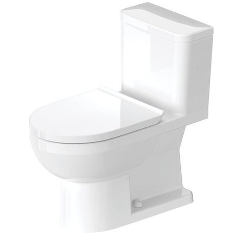 One-piece toilet, 2195010002 White High Gloss, Single Flush, Flush operation position: Left