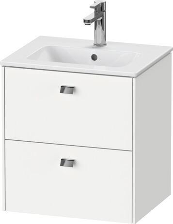 Vanity unit wall-mounted, BR432701018 White Matt, Decor, Handle Chrome