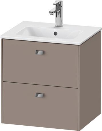 Vanity unit wall-mounted, BR432701043 Basalte Matt, Decor, Handle Chrome