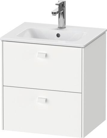 Vanity unit wall-mounted, BR432701818 White Matt, Decor, Handle White