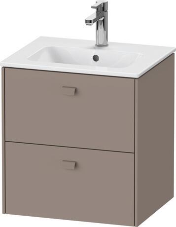 Vanity unit wall-mounted, BR432704343 Basalte Matt, Decor, Handle Basalte