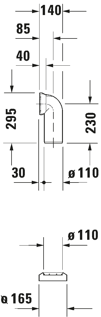 Vario connecting bend, 001428