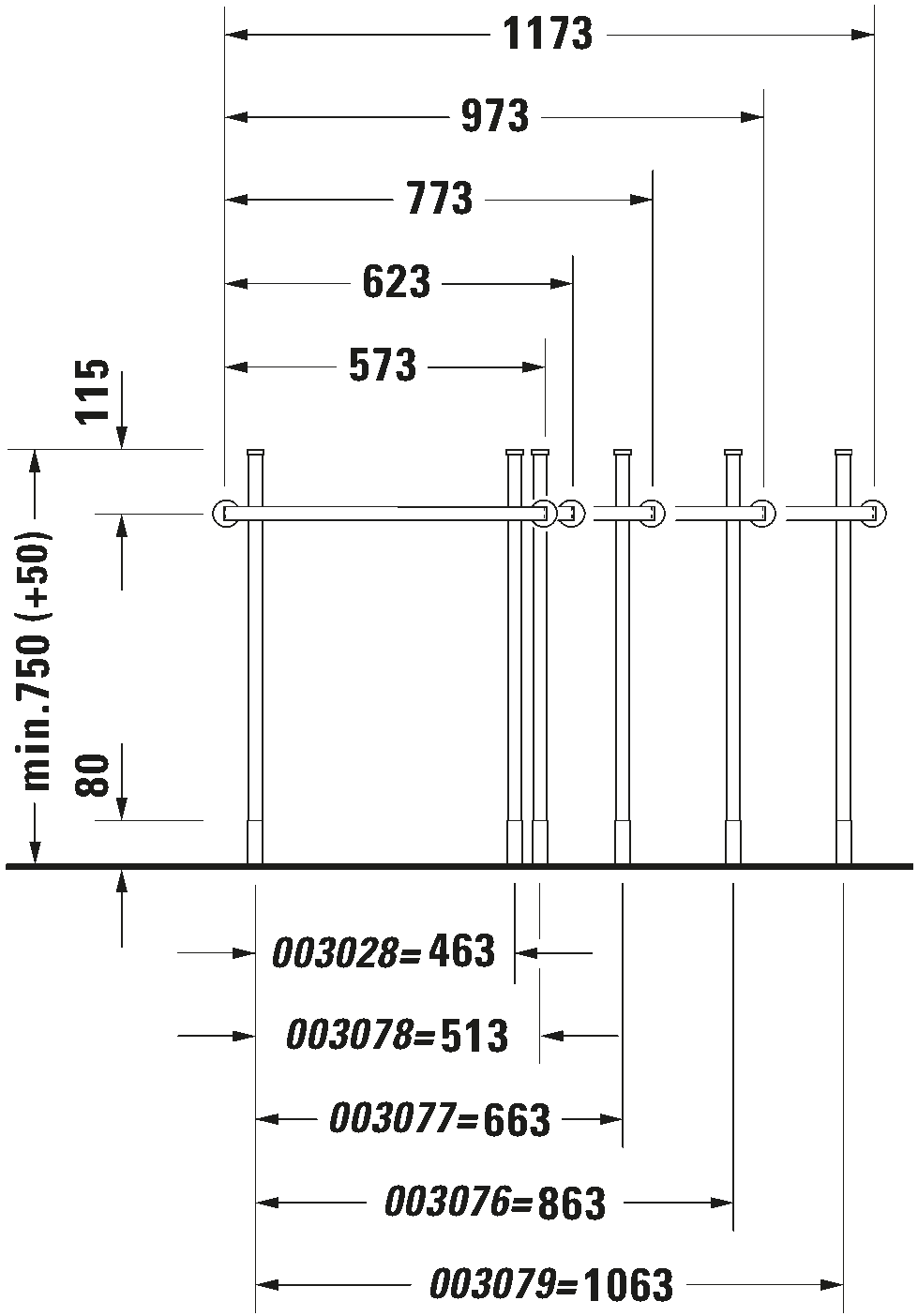 Metal console, 003028