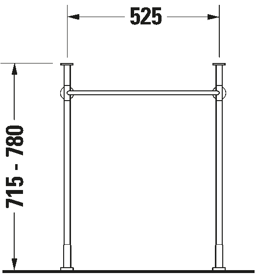 Metal console, 003063