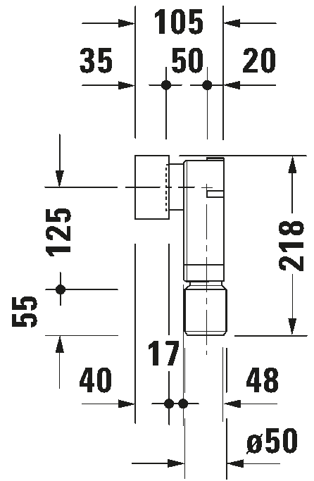 In-wall siphon kit, 005044