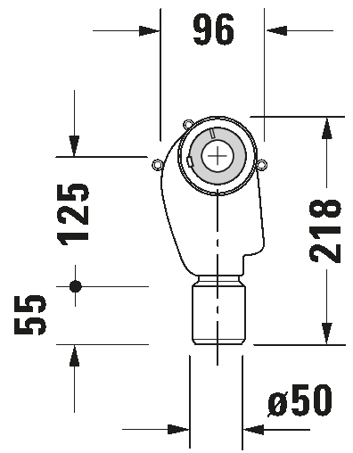 In-wall siphon kit, 005044