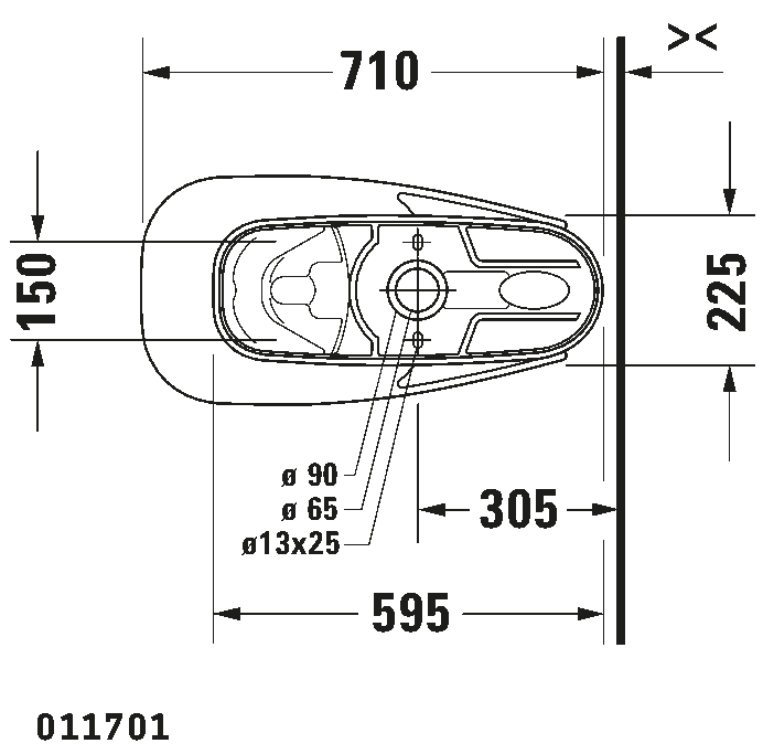 Two-piece toilet, 011701