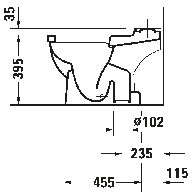 Toilet close-coupled, 012601