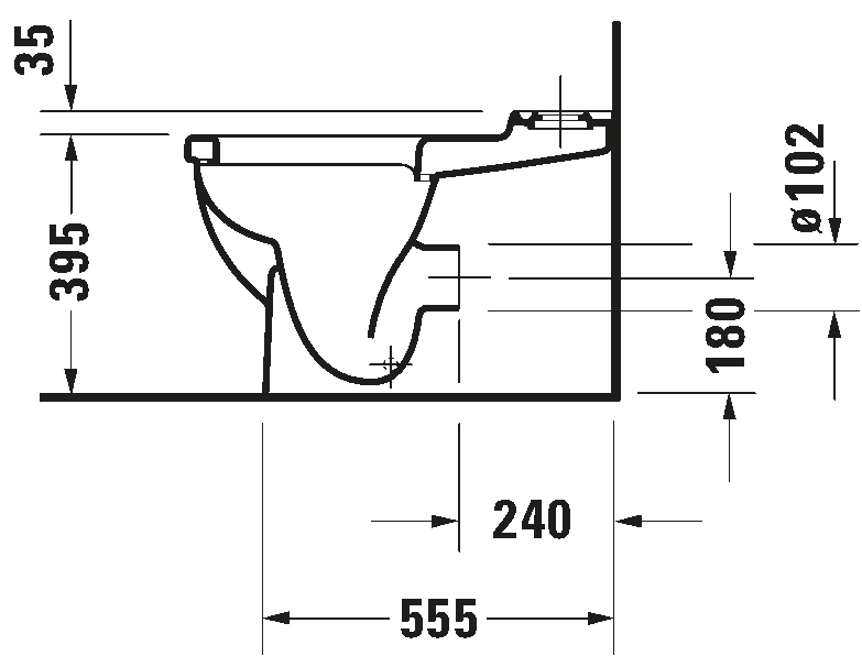 Toilet close-coupled, 012809