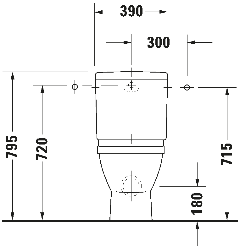 Toilet close-coupled, 012809