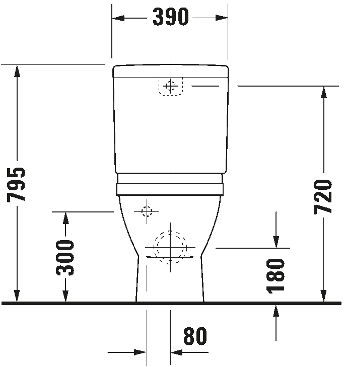 Toilet close-coupled, 012809