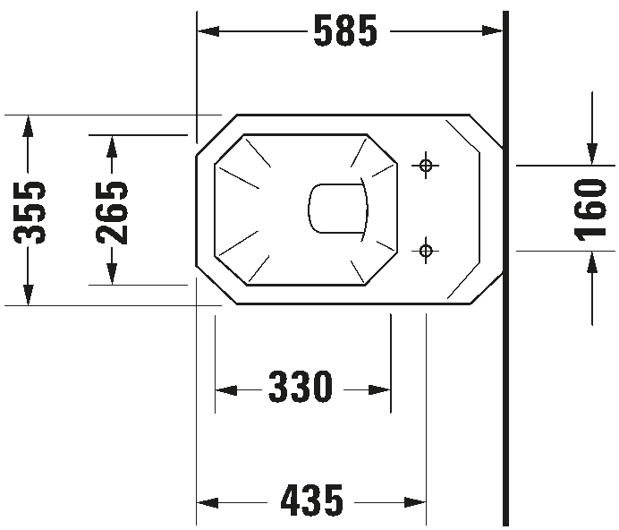 Wall-mounted toilet, 018209