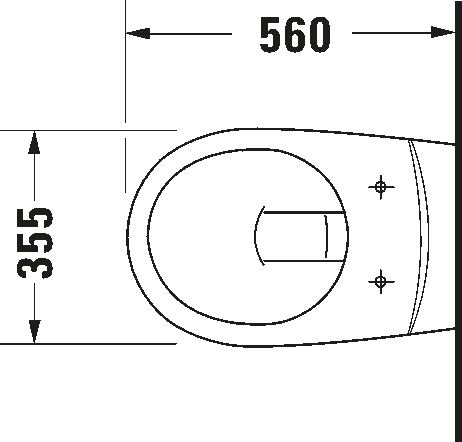 Wall-mounted toilet Basic, 018409