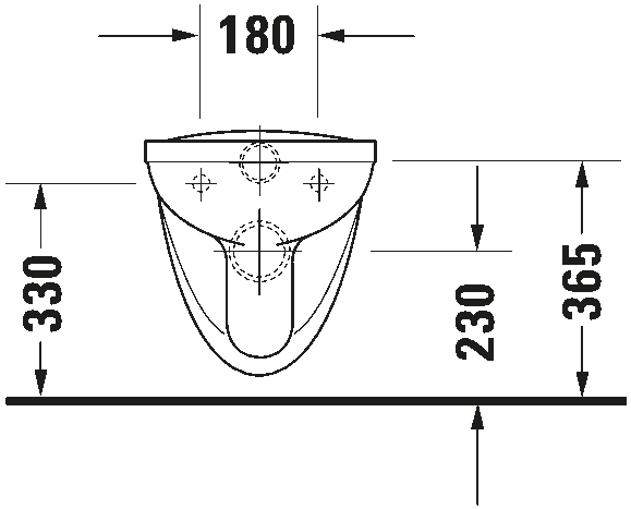 Wall-mounted toilet Basic, 018409