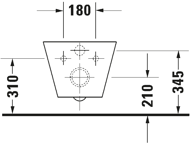 Wall-mounted toilet, 021009