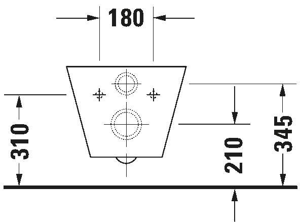 Wall-mounted toilet, 021009