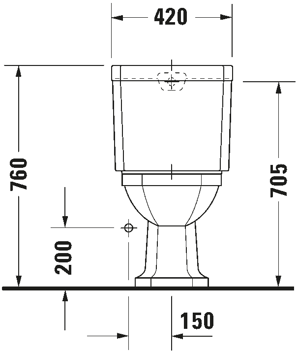 Toilet close-coupled, 022701