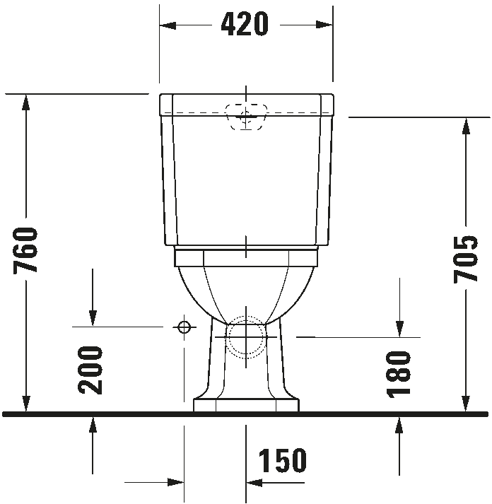 Toilet close-coupled, 022709