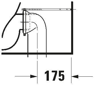 Toilet close-coupled, 023309