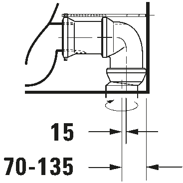 Toilet close-coupled, 023309