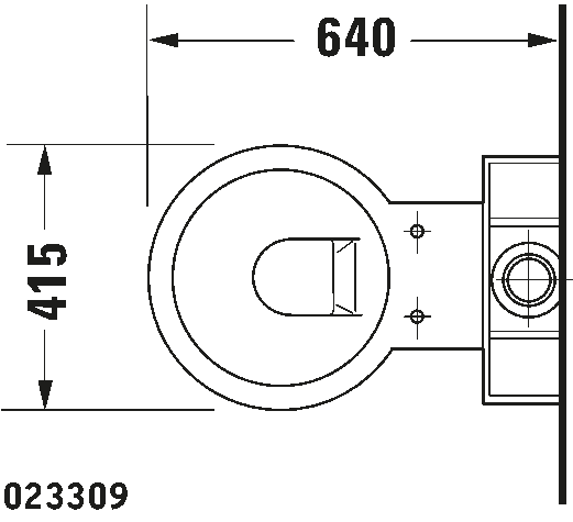 Toilet close-coupled, 023309