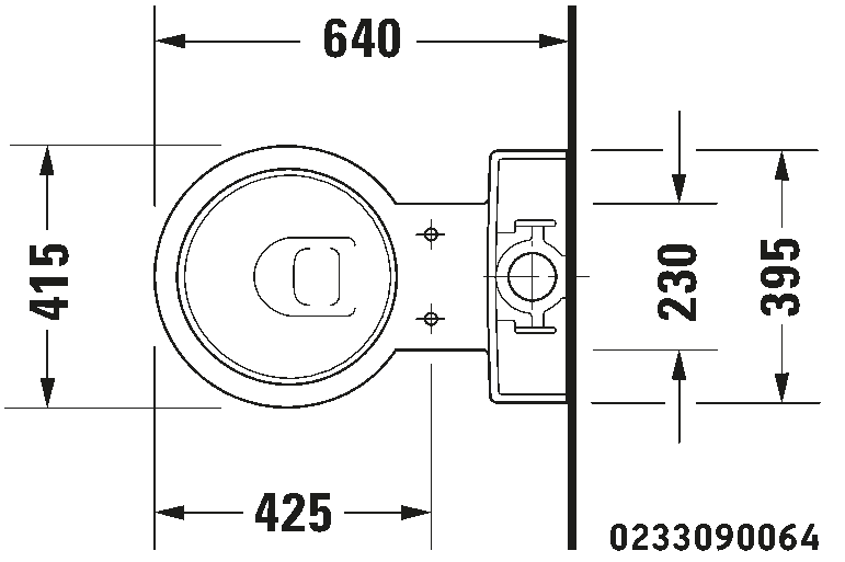 Toilet close-coupled, 023309