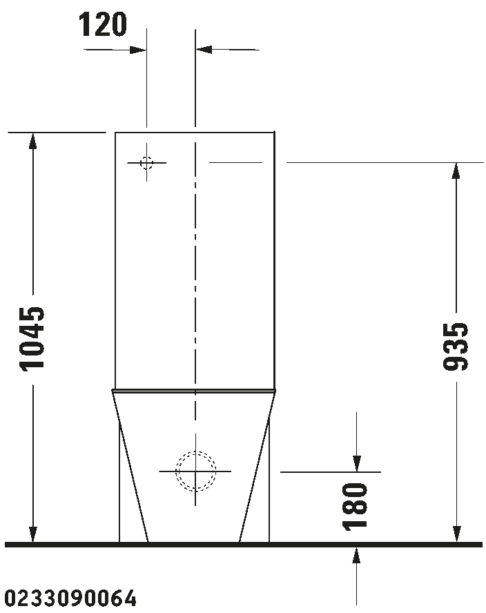 Toilet close-coupled, 023309