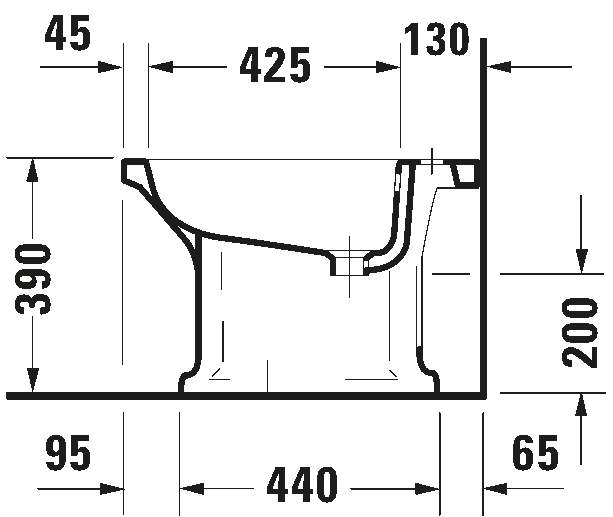 Floorstanding bidet, 026710