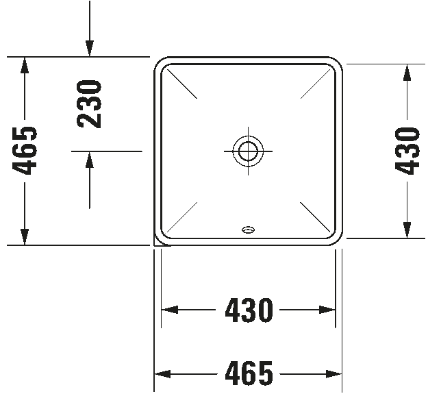 Built-in basin, 030543