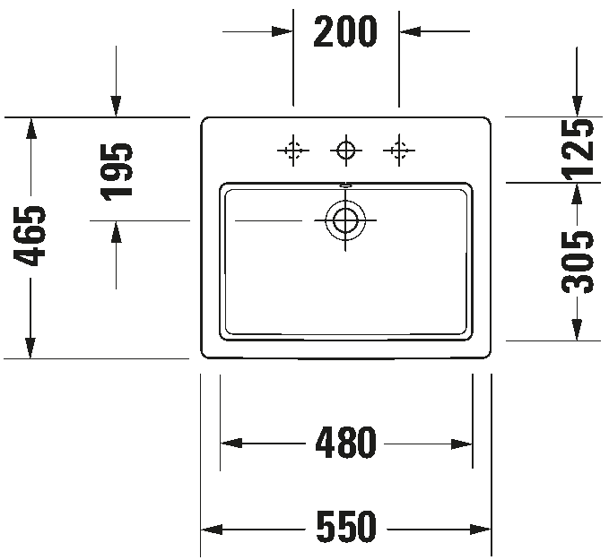 Built-in basin, 031555