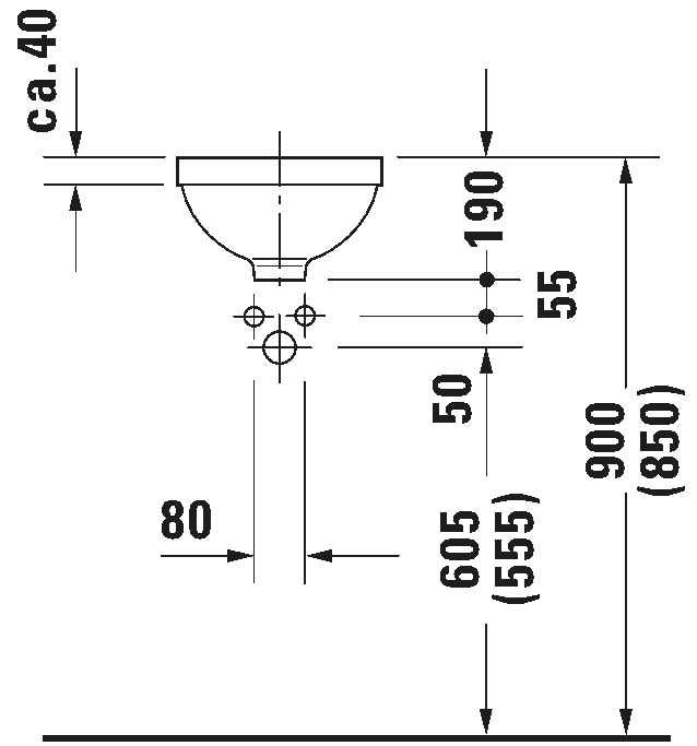 Built-in basin, 031927