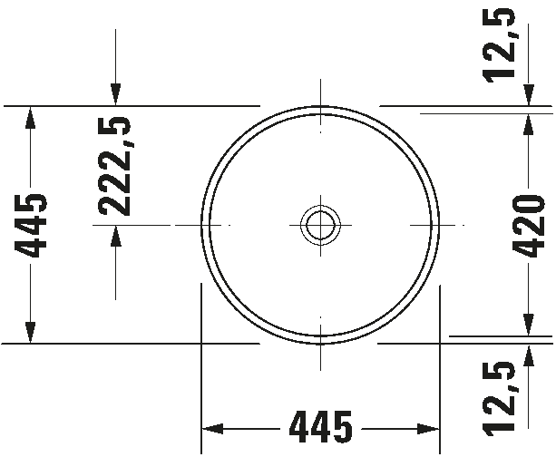 Built-in basin, 031942