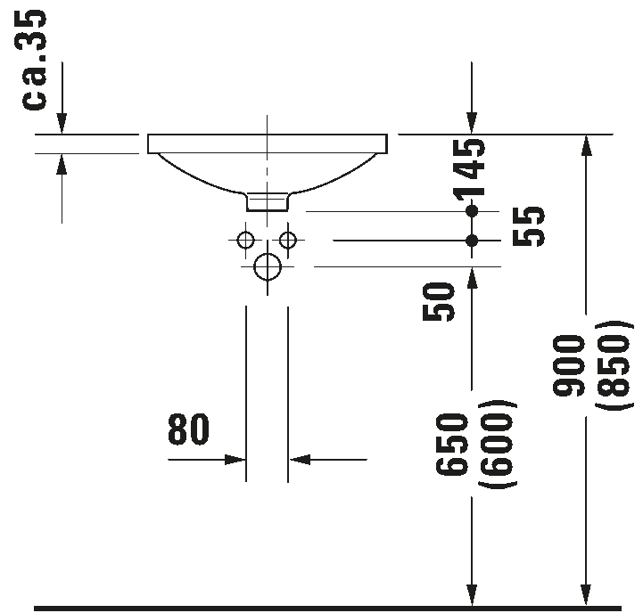 Built-in basin, 031942