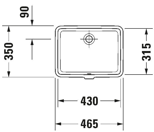 Built-in basin, 033043