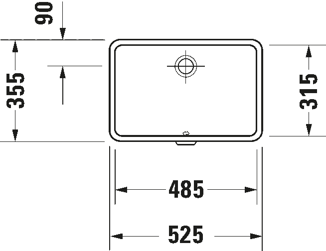 Built-in basin, 033048