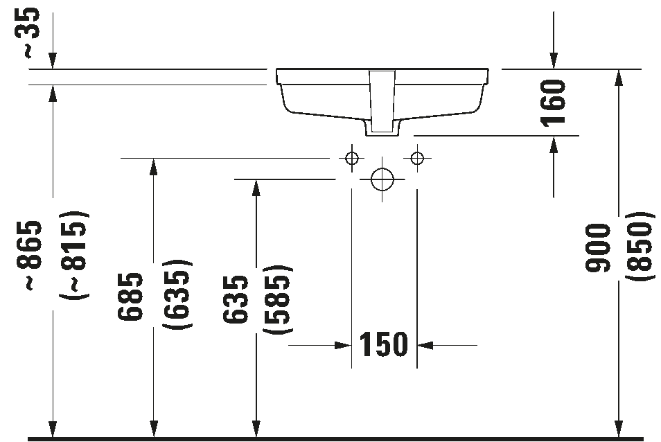 Built-in basin, 033048