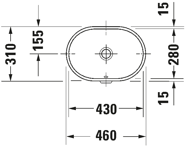 Built-in basin, 033643