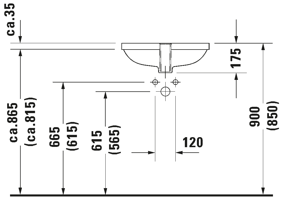 Built-in basin, 033849