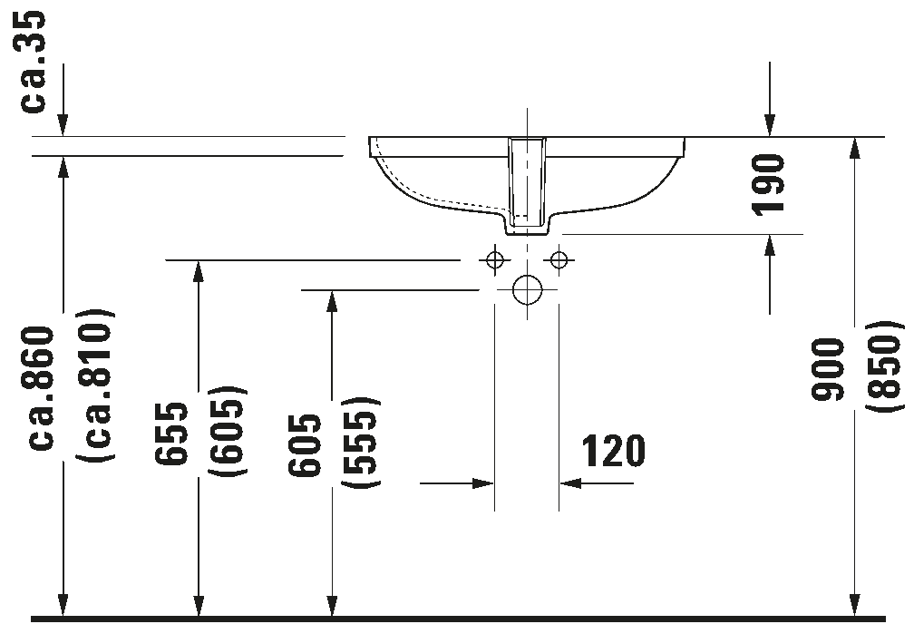 Built-in basin, 033856