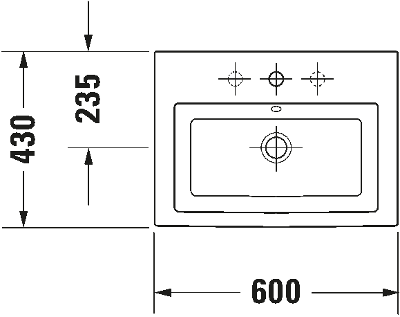 Built-in basin, 034760