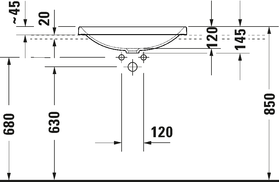 Built-in basin, 035860