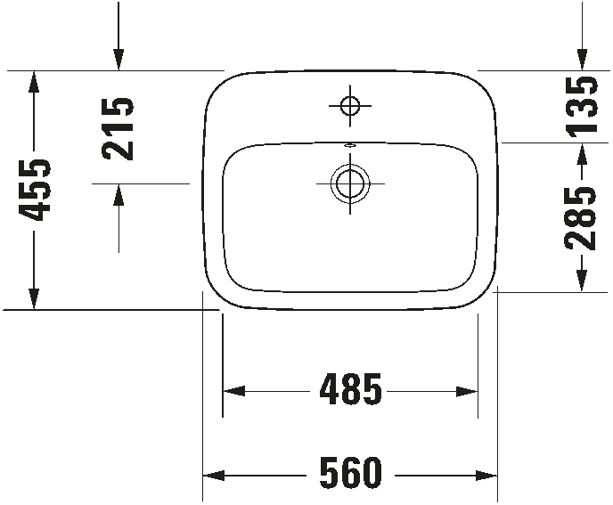 Built-in basin, 037456