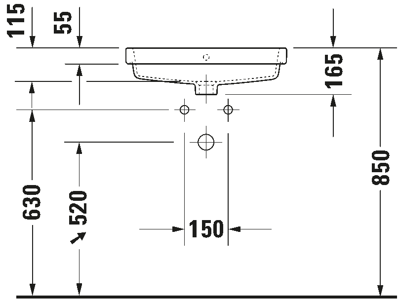 Built-in basin, 038355