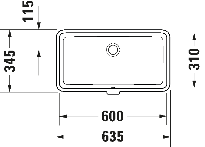 Built-in basin, 038460