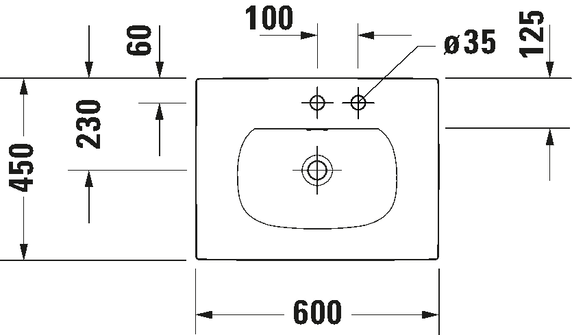 Built-in basin, 038560