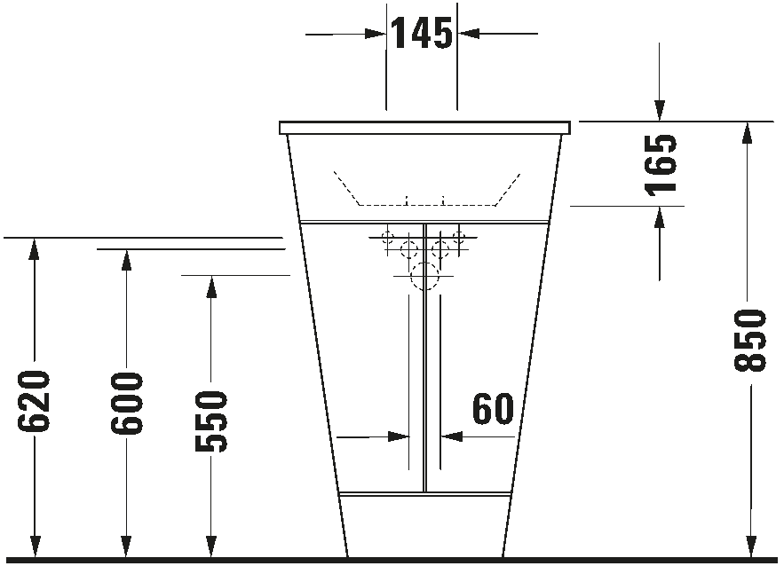 Built-in basin, 040658