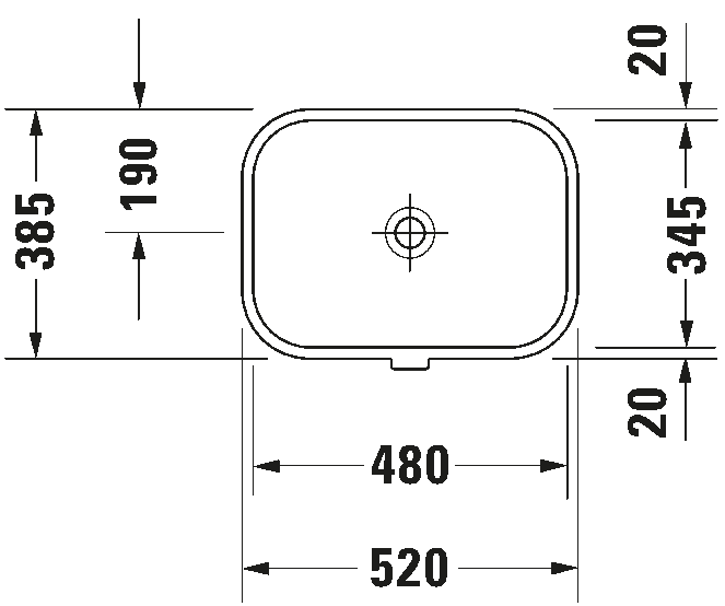 Built-in basin, 045748