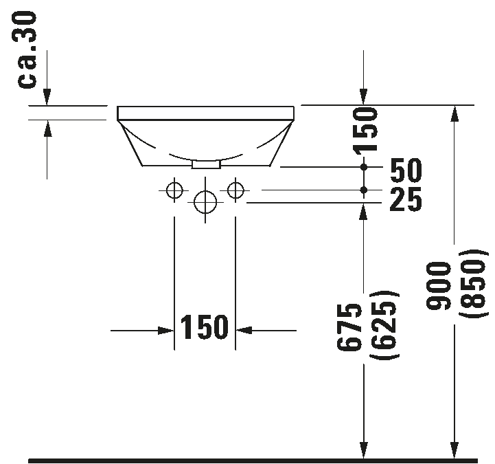 Built-in basin, 046340