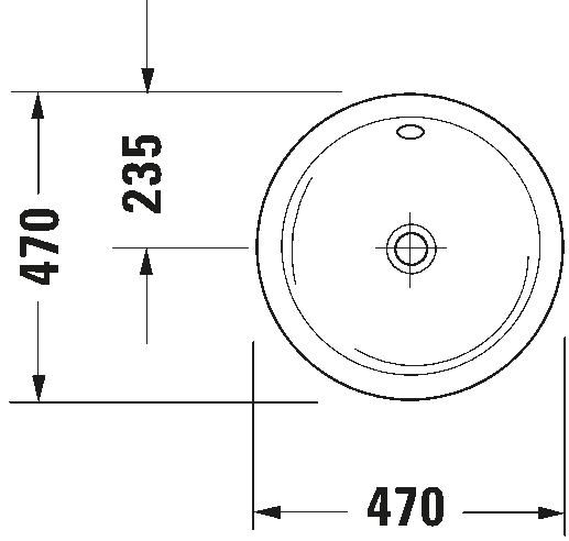 Built-in basin, 046847