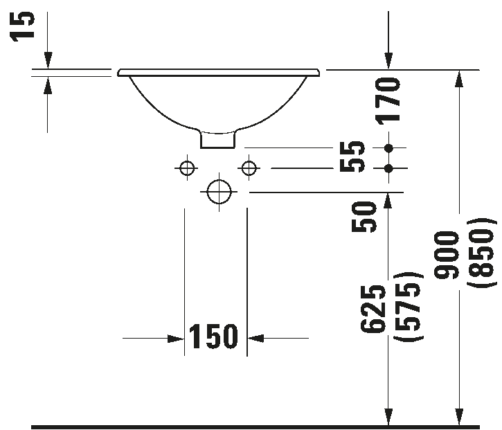 Built-in basin, 046847